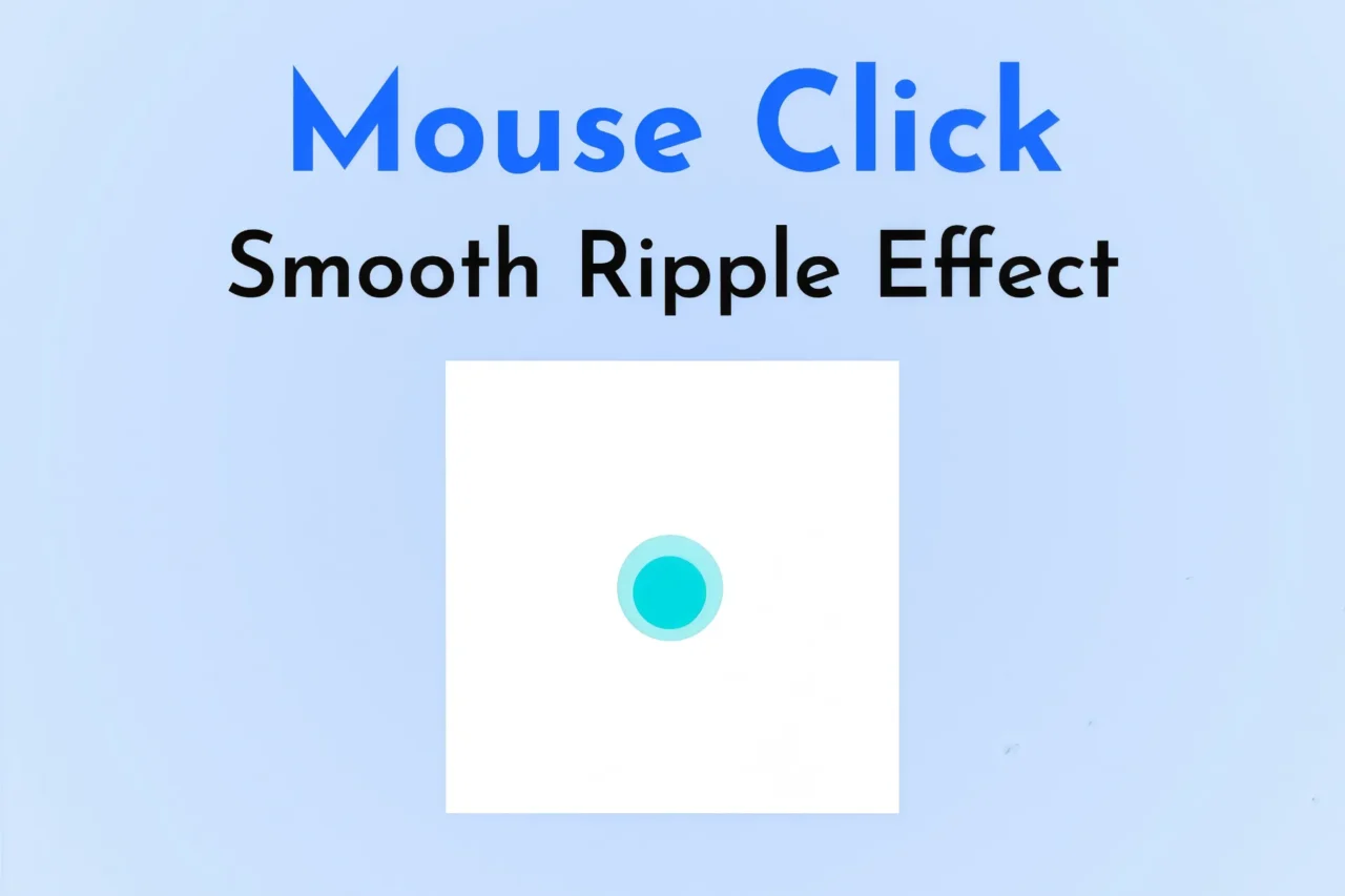 Smooth ripple click effect animation for buttons on modern websites